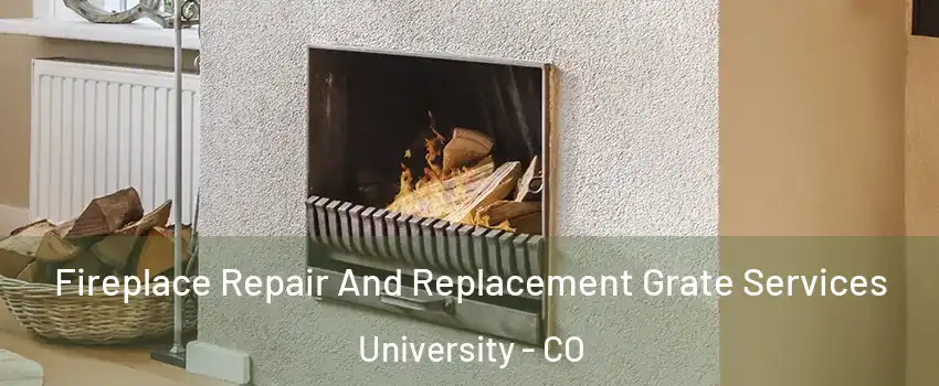 Fireplace Repair And Replacement Grate Services University - CO